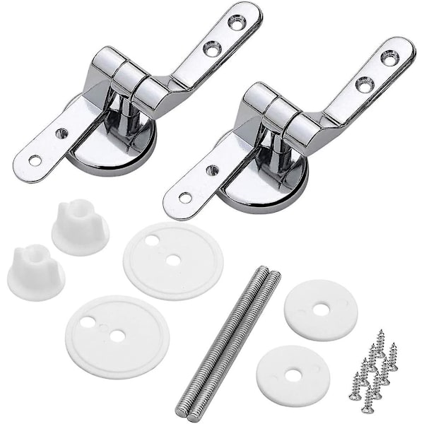 2-pack Toalettlockfästen, Ersättningsfästen för Toalettlock med Fästen i Metall