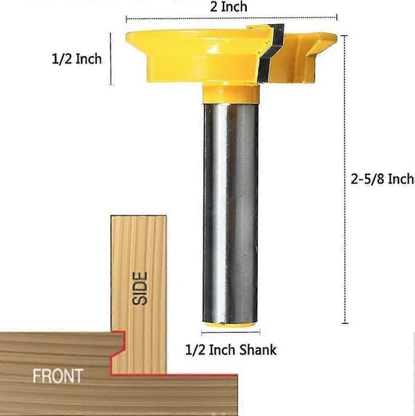 1/2-tomme skaft vendbar skuffelås fræser - 2-tommer diameter -Sy