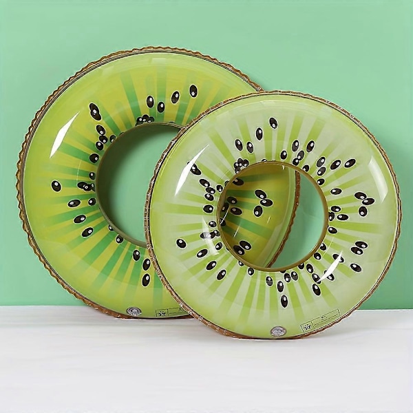 1 stk. Frugt Pool Float Vandmelon Kiwi Appelsin Citron Badering 27,5\" - Oppustelig Tube Float Legetøj (PVC Fortykket) Kiwi Fruit