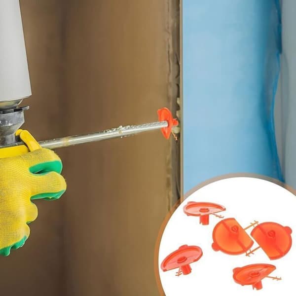 Platta strålmunstycken - LUSKYKA® - 5-pack - Slitstark polypropen - Mått 4,8x3,7 cm - Enkel installation
