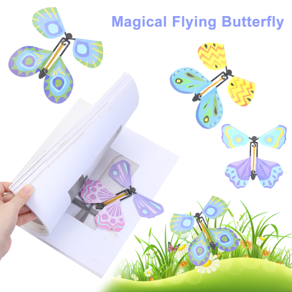 Magic flygande fjärilsflygkort 10 st