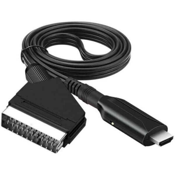 SCART til HDMI-omformer/adapter (lyd-video) for HDTV, DVD, dekoder, PS3, PAL/NTSC - Starlight