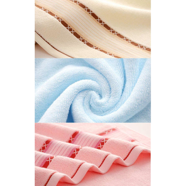 Qrity 3-pack Sport Handdukar 100% Bomull - Multifunktionella Handdukar med Hög Absorptionsförmåga (Variation) för Strand, Bad, Hand (35x75cm)
