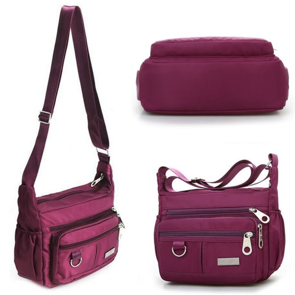 Axelväska Messenger Bags Cross Body - purple