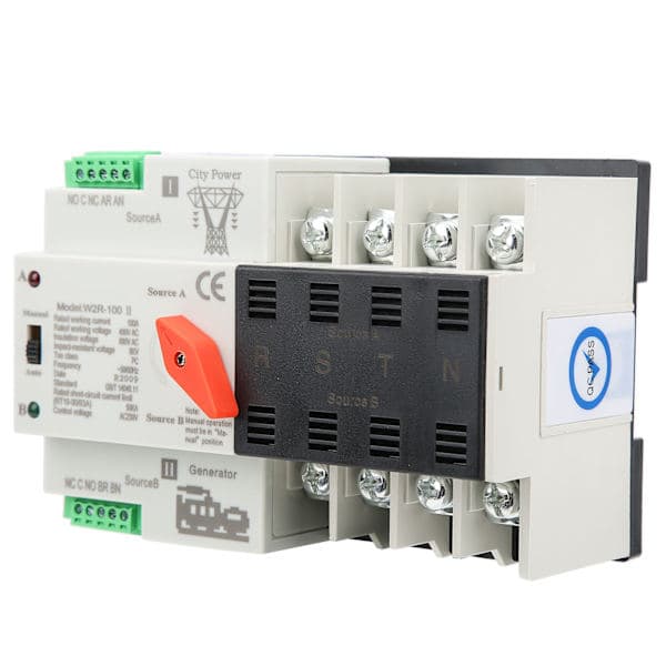 W2R-100 Dobbelt Strømforsyning Automatisk Overførselsafbryder 4P 100A Strømafbryder
