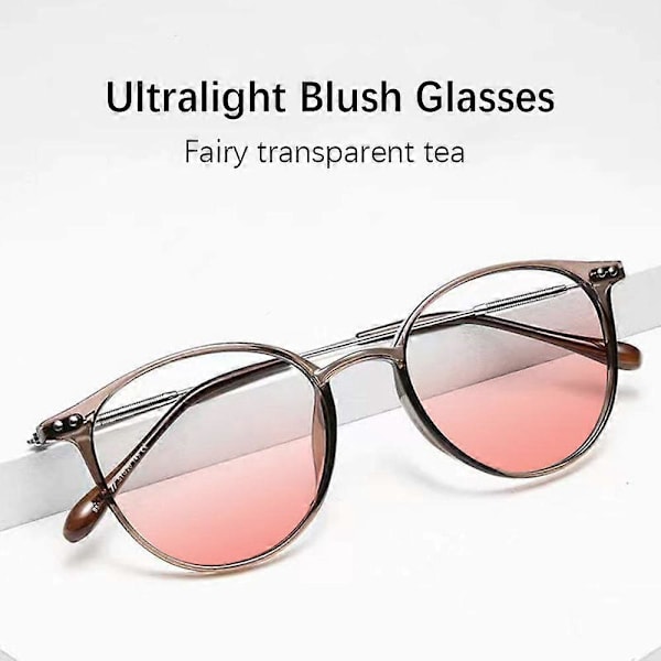 Koristeelliset asteittaiset lasit Gradienttivärilinssit Sarvikehyslasit vahvuuksilla Transparent Grey 0 Degree