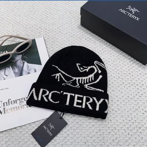 Arc'teryx Bird Word Toque Black Void Ullmössa Unisex Varm Vintermössa Black