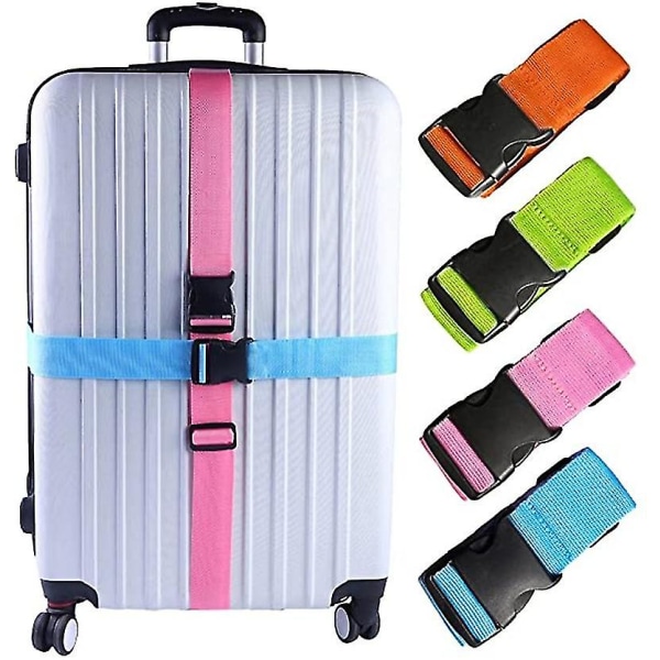 2-pakkaus 74" x 2" matkatavaravyön matkalaukun leveys säädettävä pakkaushihna matkatarvikkeet 188x5cm