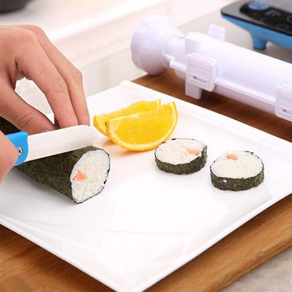 Sushifremstillingssæt til sushiruller - perfekt rullesushi med alt i én sushirulle - Eksperimenter med din sushibazooka