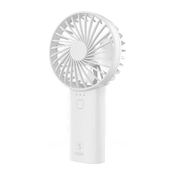 SiGN Mini USB Bärbar Fläkt med Lampa - Vit-AquaForge