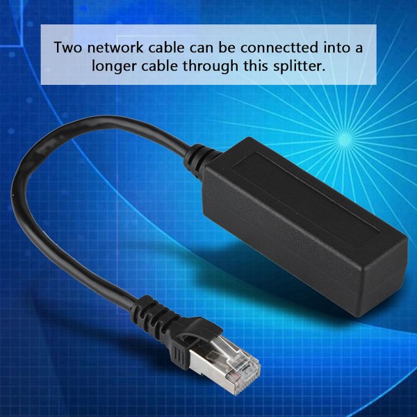 Ethernet-förlängningssladdkabel 1 hane till 3 honportar Transfer Connecter Splitter