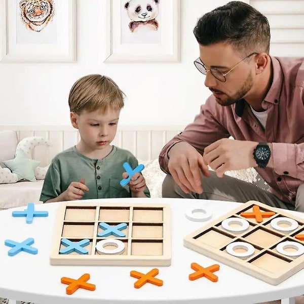 Intresse Schackbord Set för pojkar Flickor Födelsedagspresenter Förälder-barn Interaktionsspel Hjärnspelleksaker för barn Blue