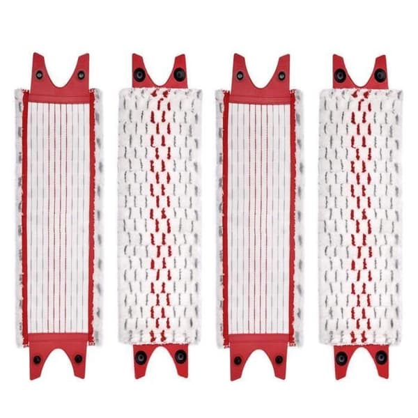 Sett med 4 mikrofiber 2-i-1-puter for Vileda Ultramax Mop – Erstatningssett