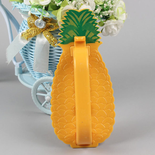 Ananas Slicer Lätt att Rengöra Skarp Bärbar Söt Form Lätt Vikt Ta Bort Ananas Kärna Rostfritt Justerbar Innovativ Ananas Skalare För Kitche