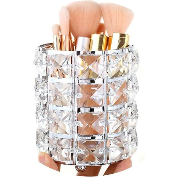 Crystal Makeup Brush Holder Organizer Pencil Holder