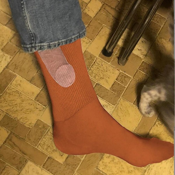 Nyhed sjove mønster sokker jul Casual mid-calf sokker gave til mænd kvinder Brown