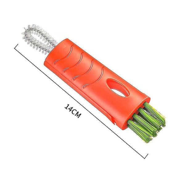 Rengöringsborste med 4-pack minilock 3-i-1 morotsformad flaskrengöringsborste Flerfunktionell vattenflaskrengöring