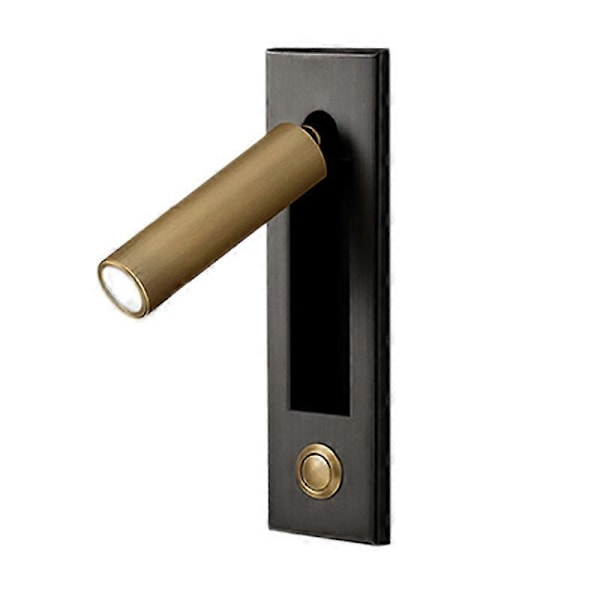 Läs lampor, Sänggavel Vägglampa Lampa Infälld Tryckknapp Vägglampa för Vardagsrum, Sovrum