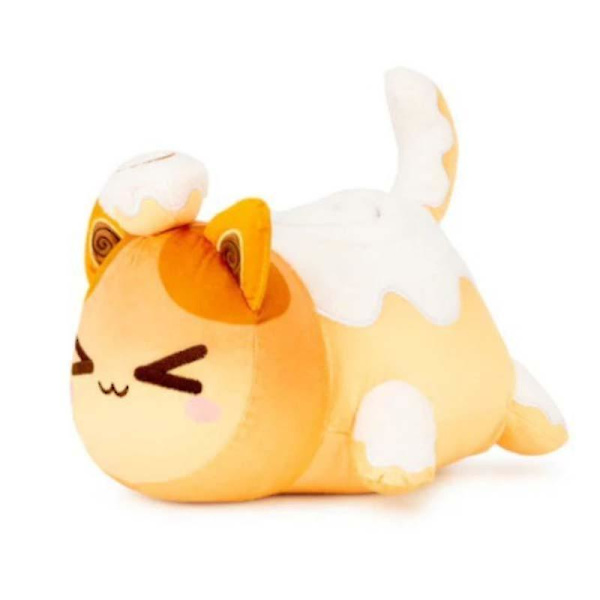 Aphmau Meows Katt Plyschleksak - Mjuk Meemeow Fylld Donut Katt, Kawaii Pommes Frites Och Cheeseburger Mat Plyschdocka - Perfekt Julklapp Cinnamon roll cat