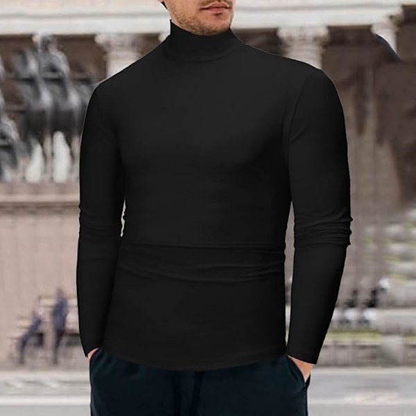 Muodikkaat T-paidat miehille, rento M Black