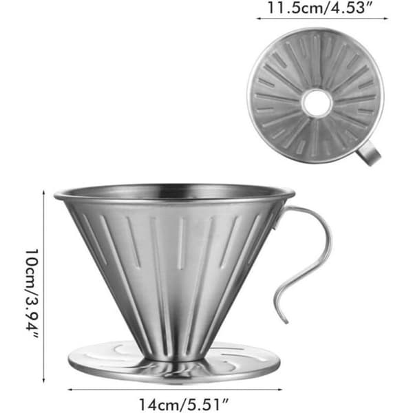 Filterkop i rustfrit stål – Genanvendeligt kaffefilter/holder