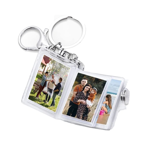 Mini pieni valokuva-albumi avaimenperä 16 kuvaa kirjapidike avaimenperä Tee itse lahjat poikaystävälle tyttöystävälle