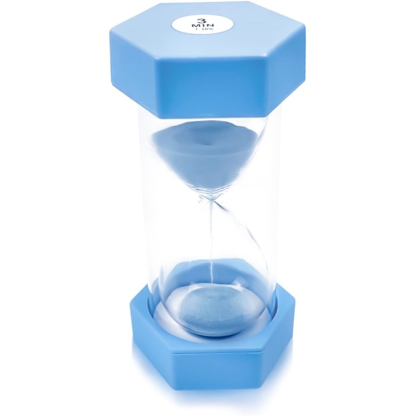 Timeglass Sand Timer, Sand Timer, Timeglass Kids Timeglass Timer Timeglass Set Fargerik Sandklokke Kjøkken Timer Blue 3 min