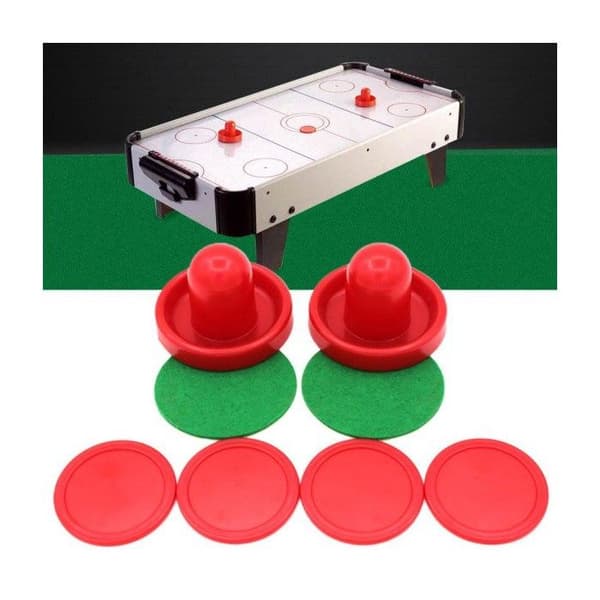 Hjemme Airhockey Sæt - Erstatningstilbehør med 4 Sorte Skøjter