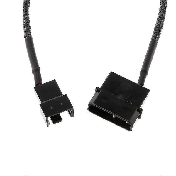 27 cm 4-pin Molex han til 3-pin/4-pin Pwm blæser adapter kabel forlængerkabel