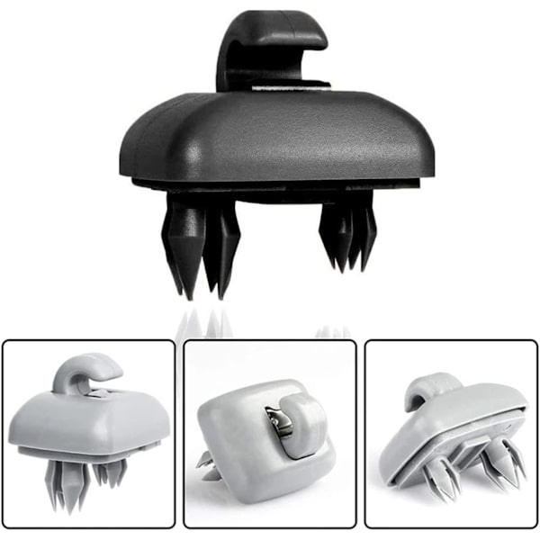 Pakke med 2 solskjermklips til bil, solskjermklips til bil, erstatningsklips for Audi A1 A3 A4 A5 Q3 Q5(8E0 857 562) A7 B6 B7 B8 S4 S5