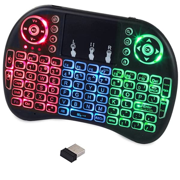 Trådløst tastatur for TV/datamaskin/spillkonsoll/Android
