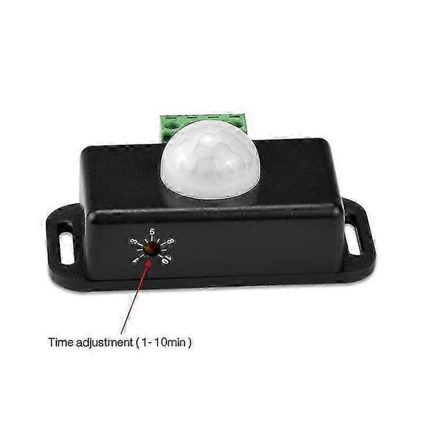 DC 12V 24V Krops Infrarød PIR Switch Bevægelsessensor Human Motion Sensor Detektor LED white