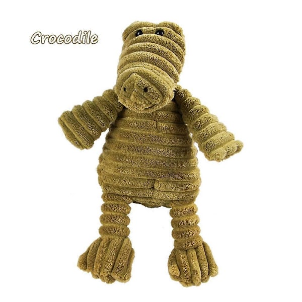 Plush Hundeleksaker Djurformade Bita-Resistenta Pipande Leksaker Corduroy Hundeleksaker för Små Hundar Valpar Husdjur Träningstillbehör rabbit