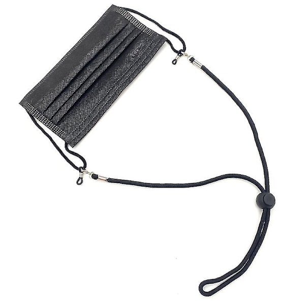 Glasögonband Snoddar Halsband Glasögon & Solglasögonhållare Justerbar Svart Glasögonrem