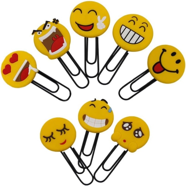 Novelty Emoticon Book Marker (tilfeldig 10 STK)