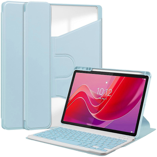 Tangentbord Läderfodral För Lenovo Tab M11/Xiaoxin Pad 11 2024 Sky Blue