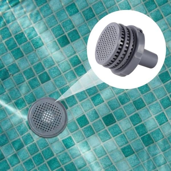 Byte av dräneringsventilanslutning för pool 11070/11072 kompatibel Intex 25022E, grå jetanslutning