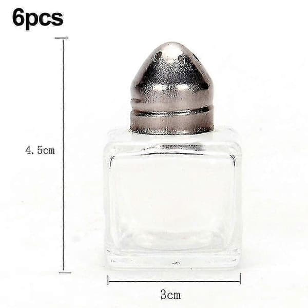 Mini Salt- och Pepparkar, 15 ml / 1/2 Oz Glas Kub Restnt Salt- och Pepparkar #YoGu shape1