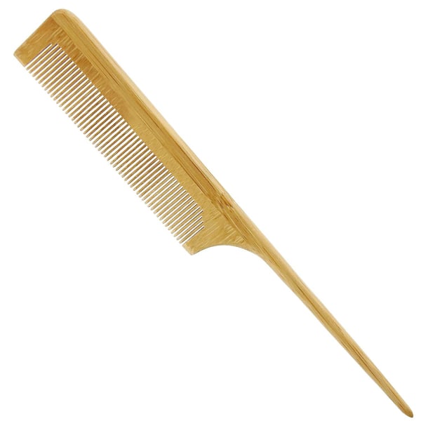 Bambu råtta svans kam Naturligt bambu hårverktyg med fina tänder