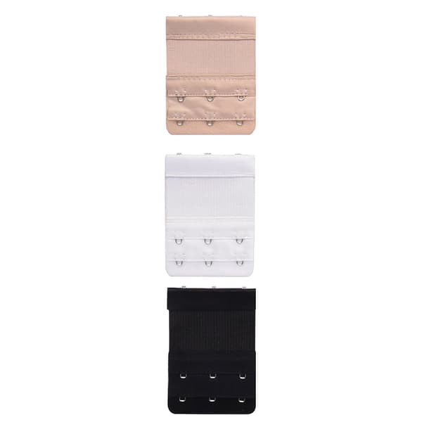Bh-forlængere Hvid/Sort/Lys beige 3-pak