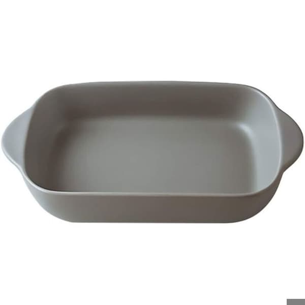 Liten rektangulær keramisk ovnsform / gratengform - 23 x 12,5 cm (550 ml) - Fei Yu