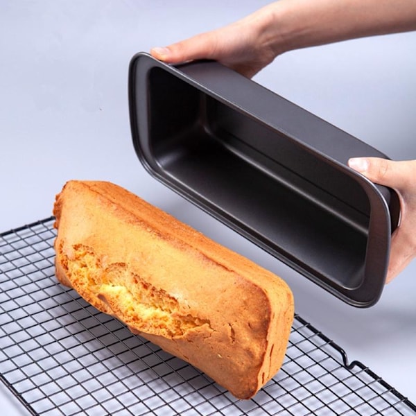 Brødform 25cm aflang bageform rektangulær - Sort