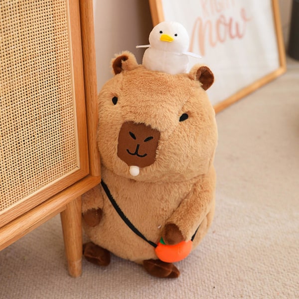 Søte Capybara plysjleker utstoppede dukker Kreative søte simuleringsutstoppede leker for barn Jenter Gavedekorasjonssamling D 20cm