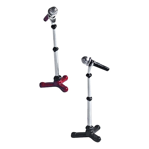 2 set mikrofoner barn hus mikrofon modell mini mikrofon modell mikro landskap tillbehör