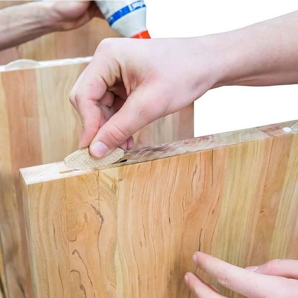 Bøgetræskiks – LUSKYKA® – Solid 10 mm – 100-styks sæt – Stabile samlinger – Til lameldyvler