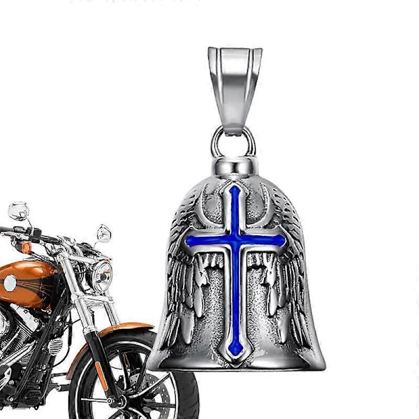 Retro Punk Stil Guardian Bell Motorsykkelbjeller Herre Kors Lykkebjelle Engel Vinge Ridder Bjelle Metallanheng Motorsykkel Tilbehør