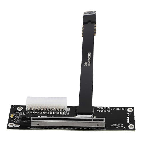ADT-Link PCIe 5.0 M.2 NVMe til PCIE x16 eGPU-adapter 25 cm