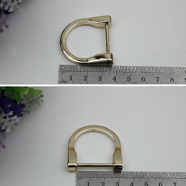 2,5 cm metall D-ringspenne, avtagbar, öppningsbar, avtagbar handväska, plånboksrem