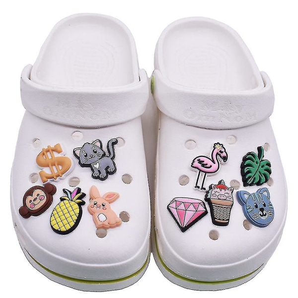 Lof Of 30 50 100pc Random Shoe Charms For Clog Sko Dekorasjoner Armbånd Armbånd Party Favors