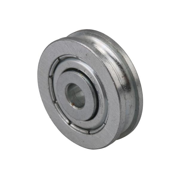 4x Laakeriohjaimen Rulla U-Muotoinen Teräs Pyöreä Ura Tyhjäpyörä 5x23x6.5mm